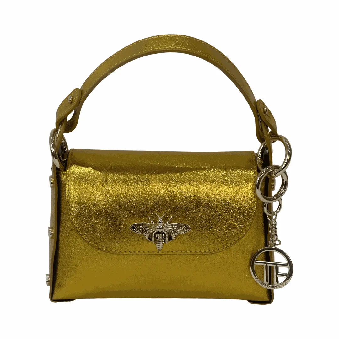Bee Mini Leather Tote Bag