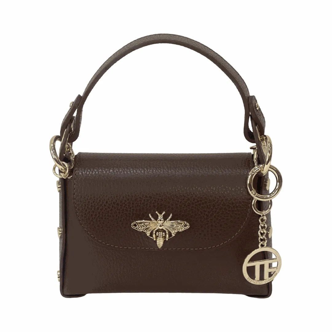 Bee Mini Leather Tote Bag