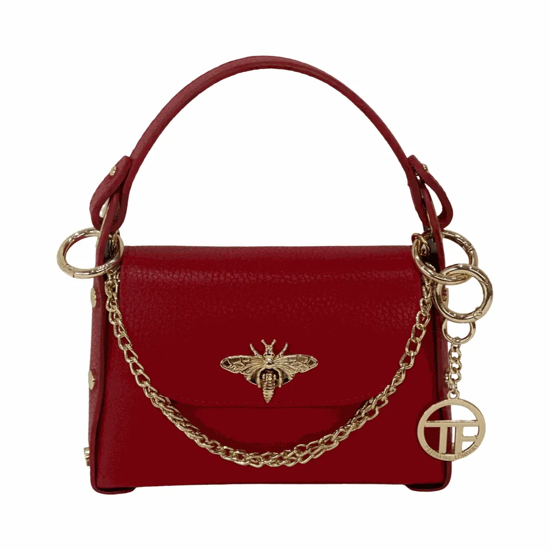 Bee Mini Leather Tote Bag