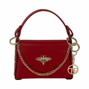 Bee Mini Leather Tote Bag