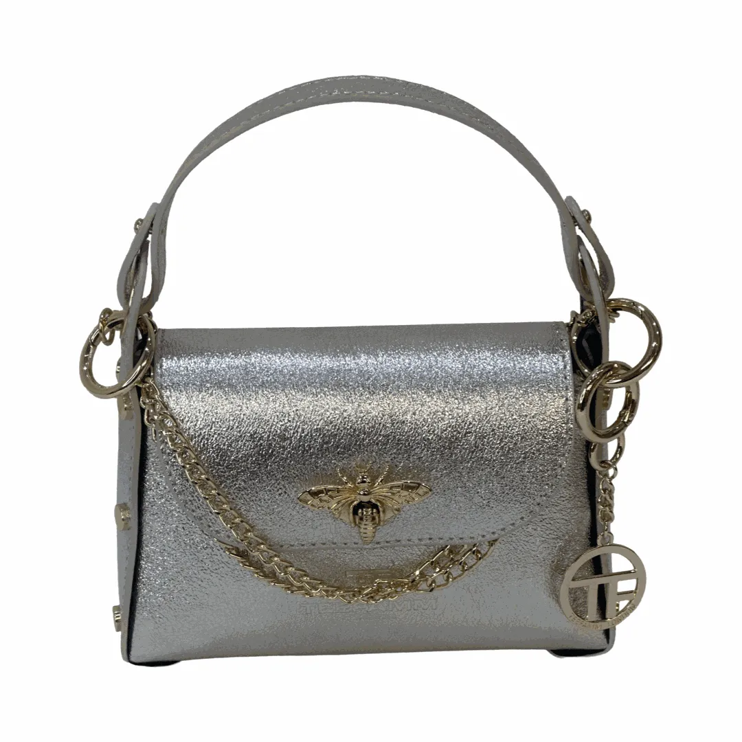 Bee Mini Leather Tote Bag