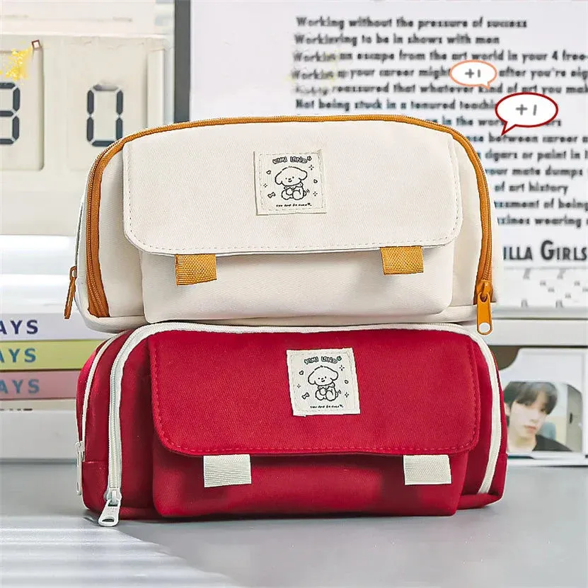 binfenxie Pencil Case Cases Cute Stationery Bag Estuche Big School Storage Pen Box 2024 Material Escolar Girls Kalemlik Papeleria Coreana