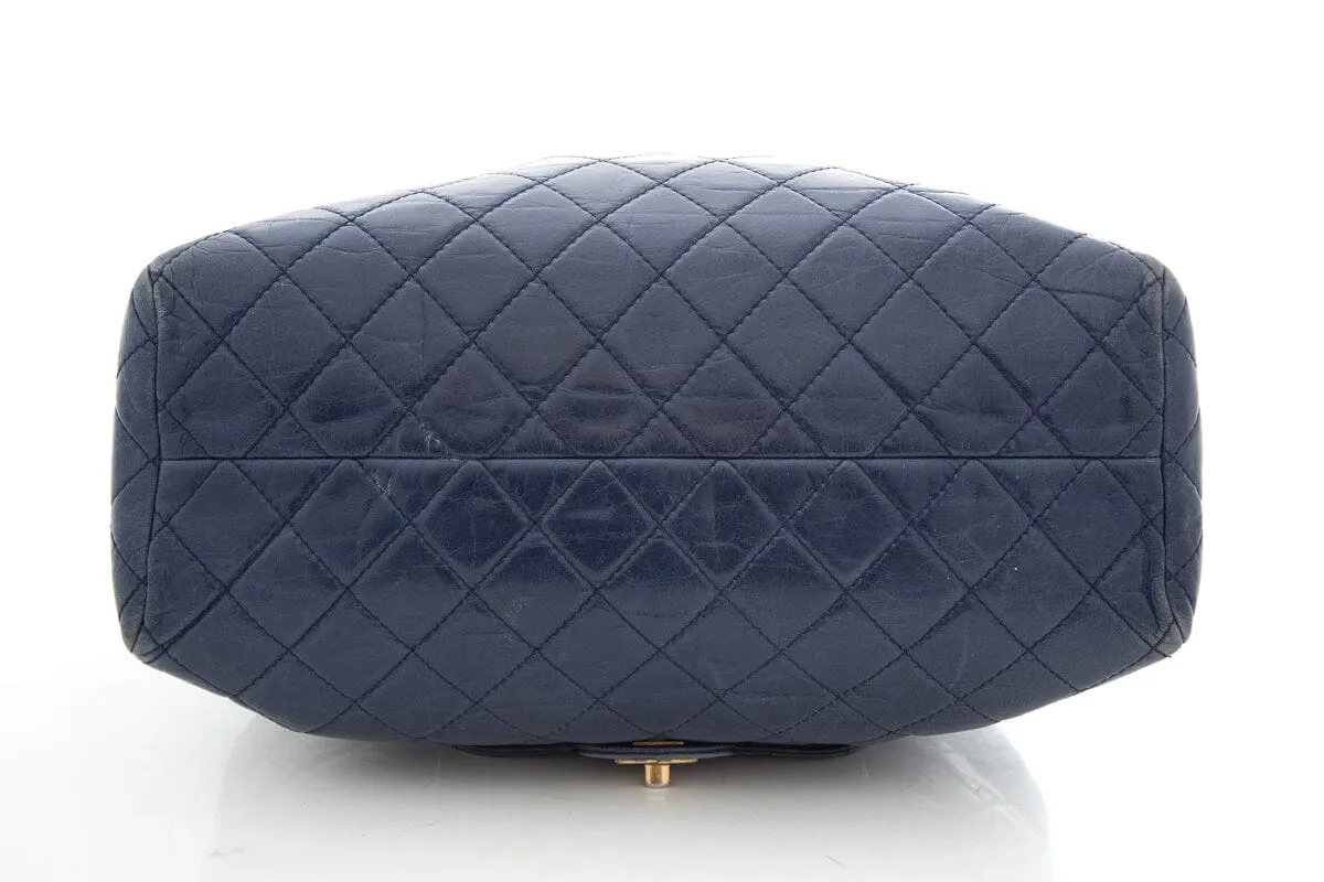 Chanel 2014/15 Navy Large Shopper Handbag