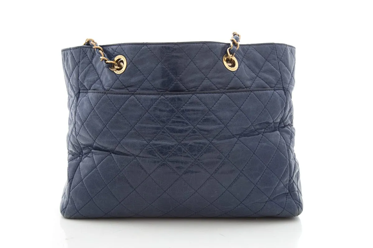 Chanel 2014/15 Navy Large Shopper Handbag