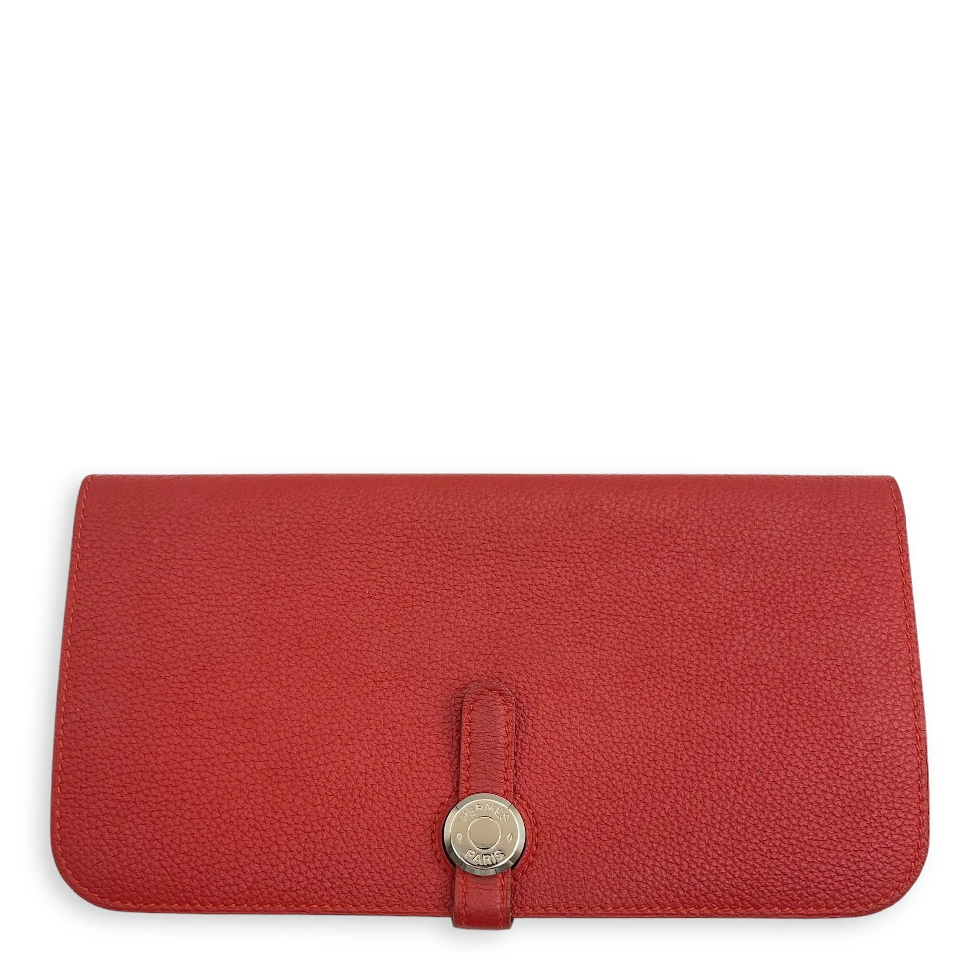 Dogon Recto Verso Vermillon Wallet in Togo, Palladium hardware