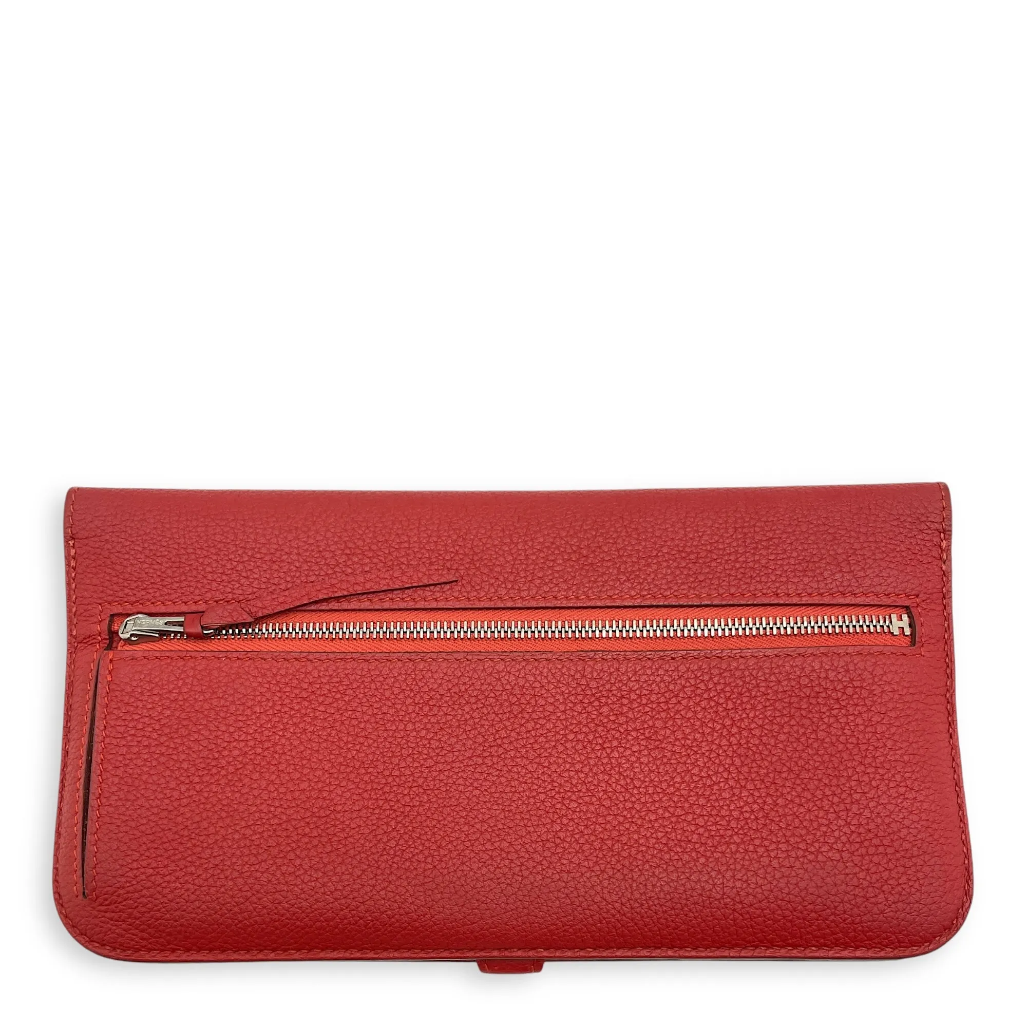 Dogon Recto Verso Vermillon Wallet in Togo, Palladium hardware
