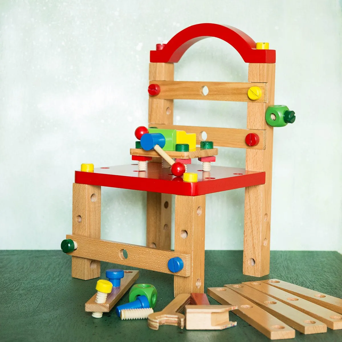 Eco-Friendly Wooden Tools Chair