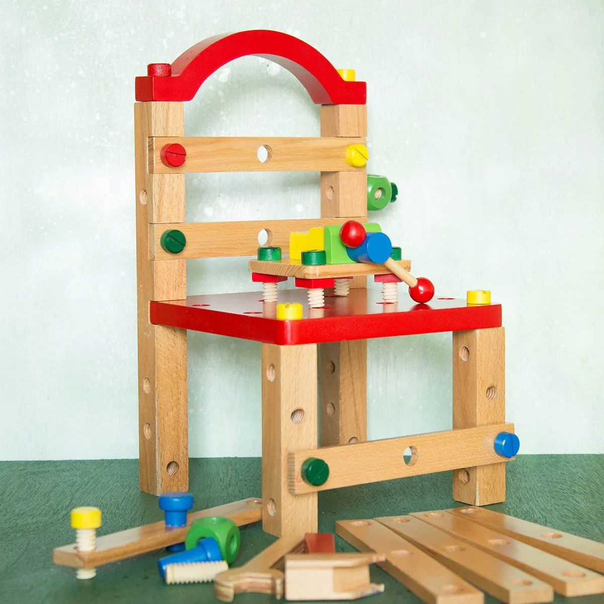Eco-Friendly Wooden Tools Chair