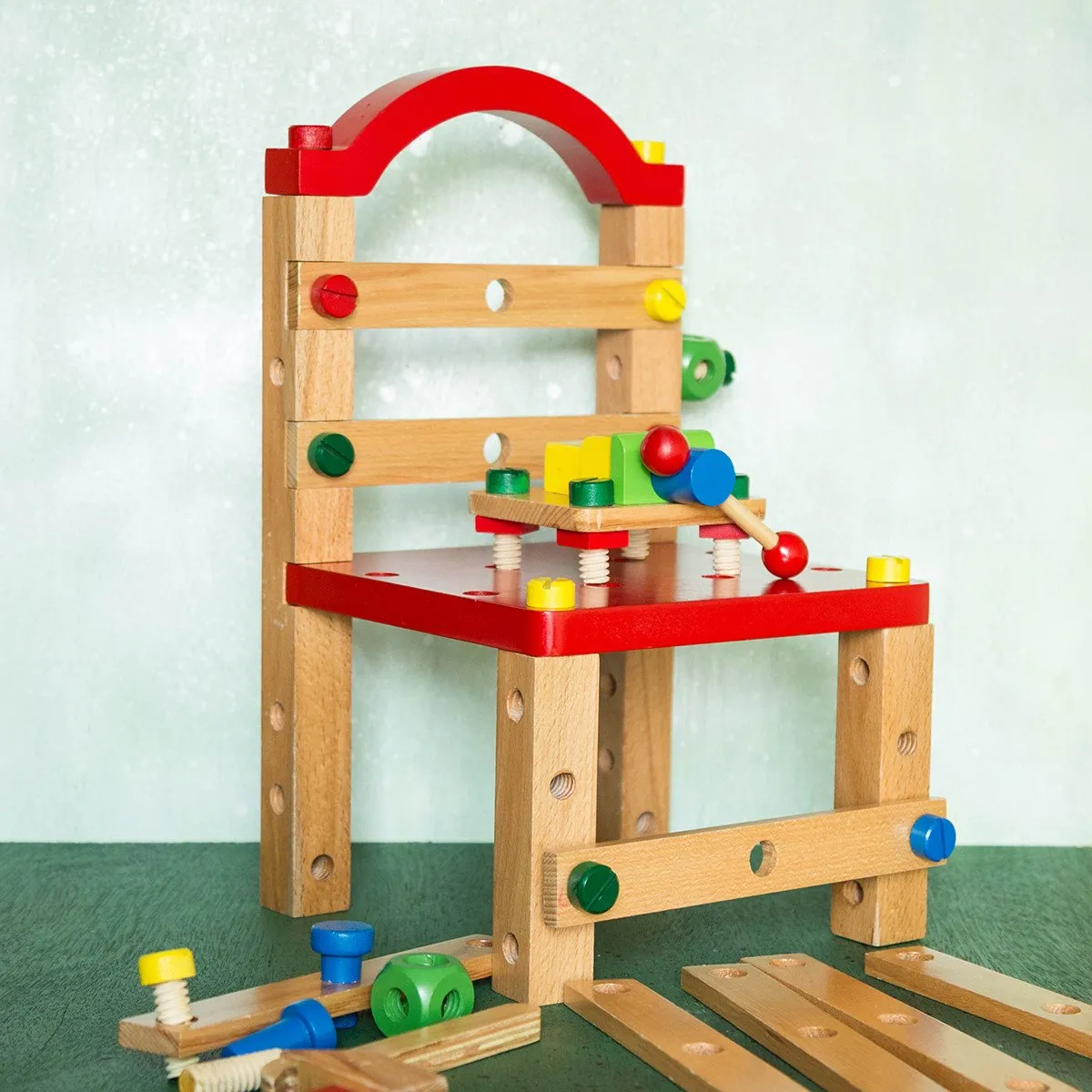 Eco-Friendly Wooden Tools Chair