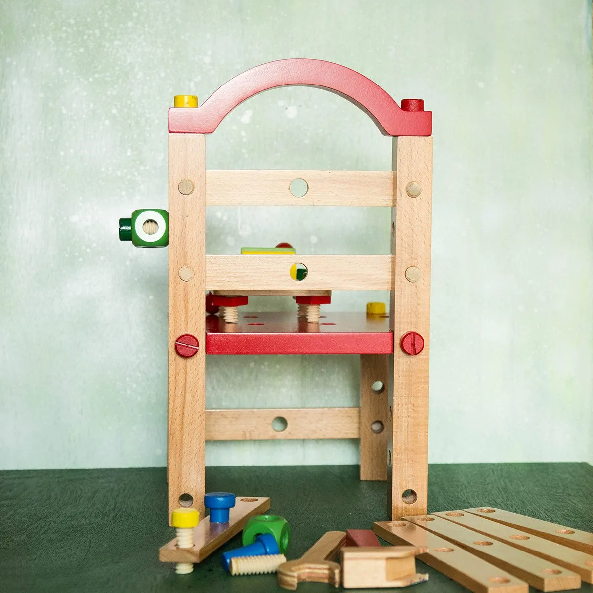 Eco-Friendly Wooden Tools Chair