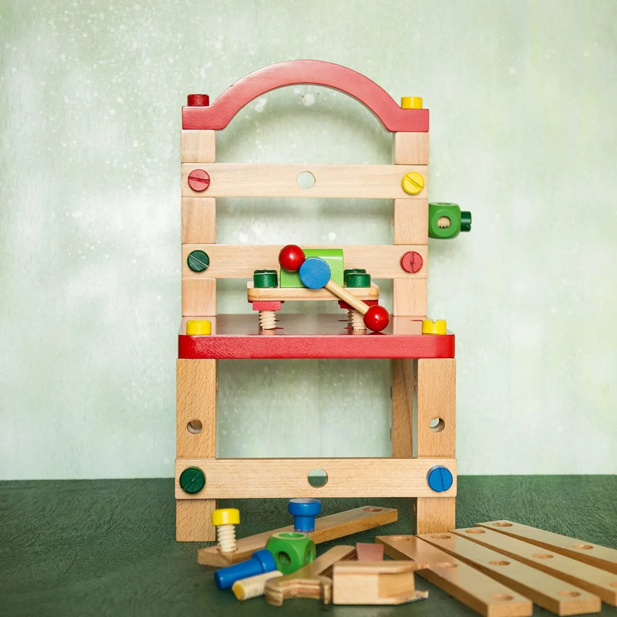 Eco-Friendly Wooden Tools Chair