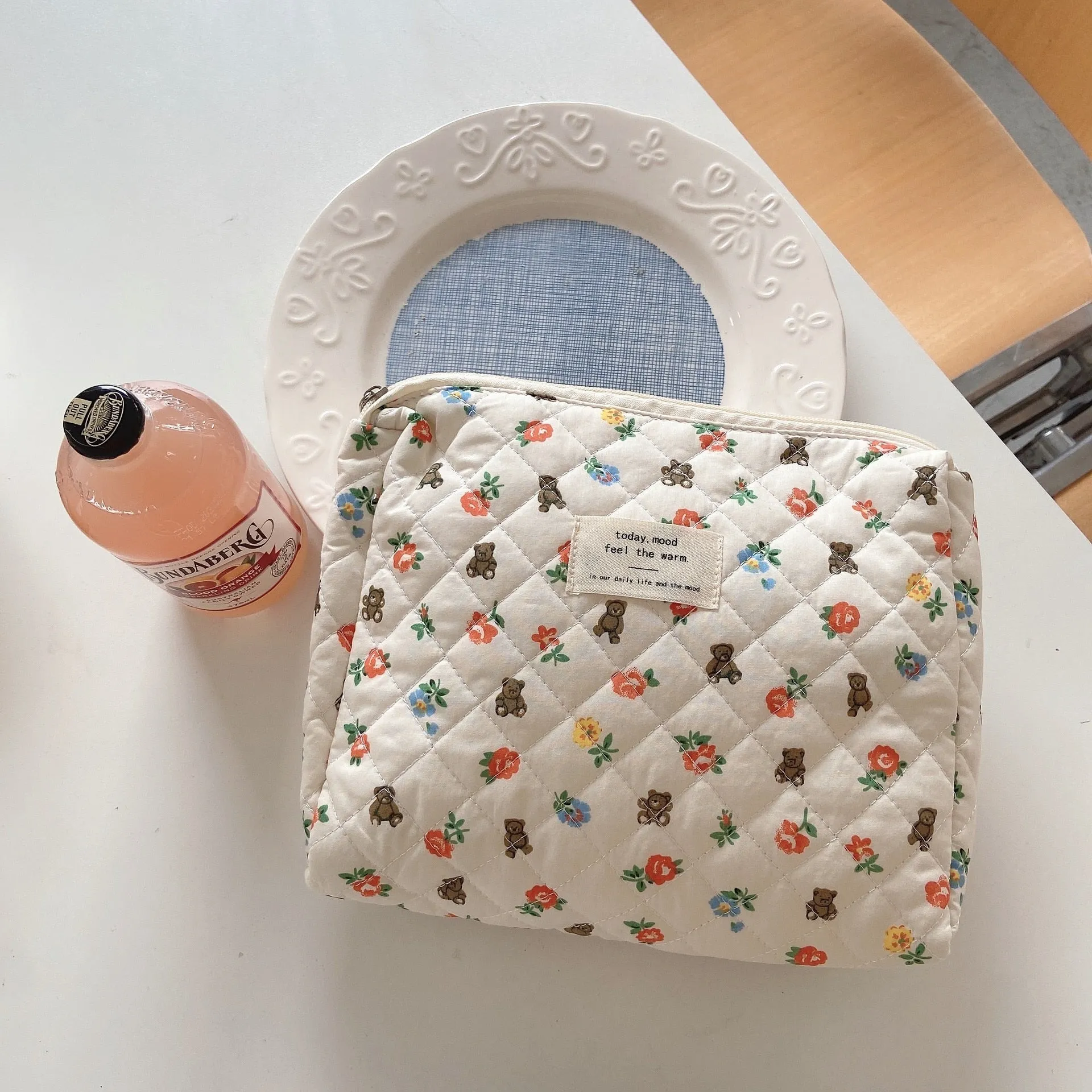 Large Capacity Women's Cosmetic Bags Cases Casual Ladies Storage Bag with Zipper