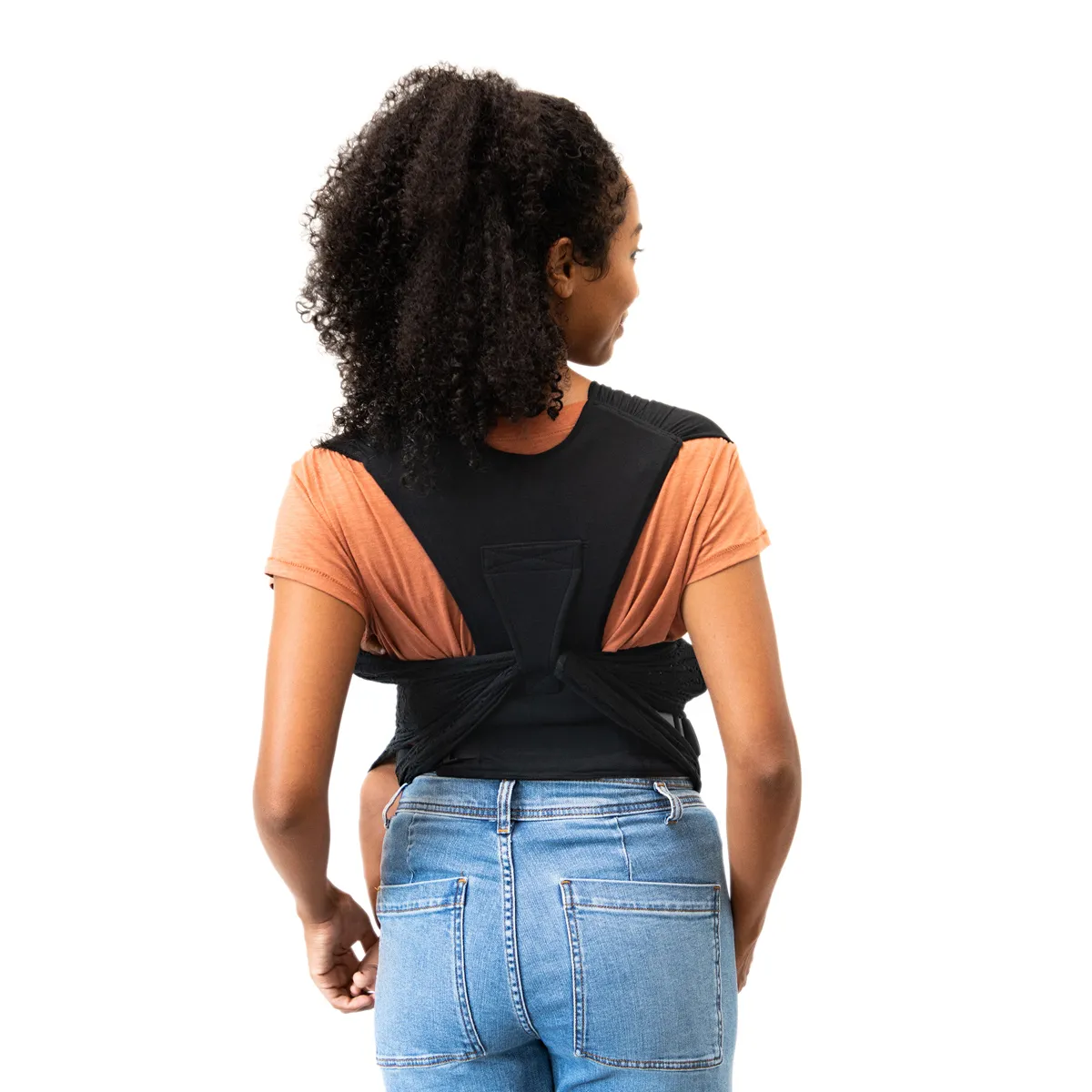 Petunia Pickle Bottom x MOBY Easy Wrap Carrier in Black Eyelet
