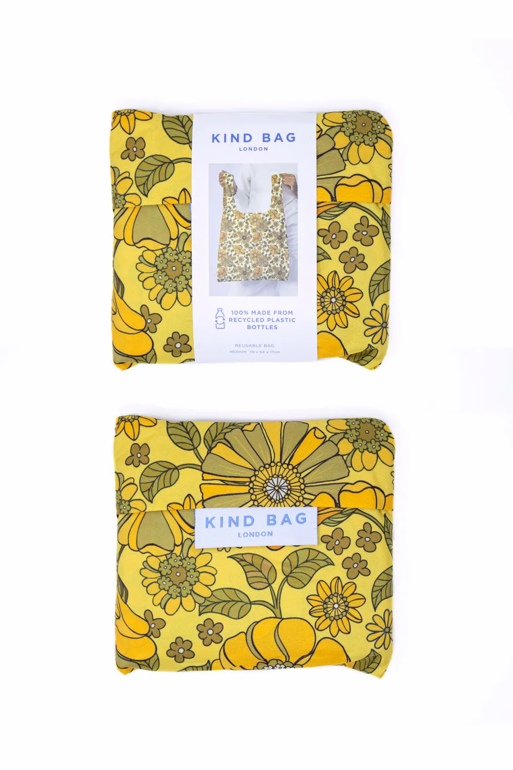 Retro Flowers | Medium Reusable Bag