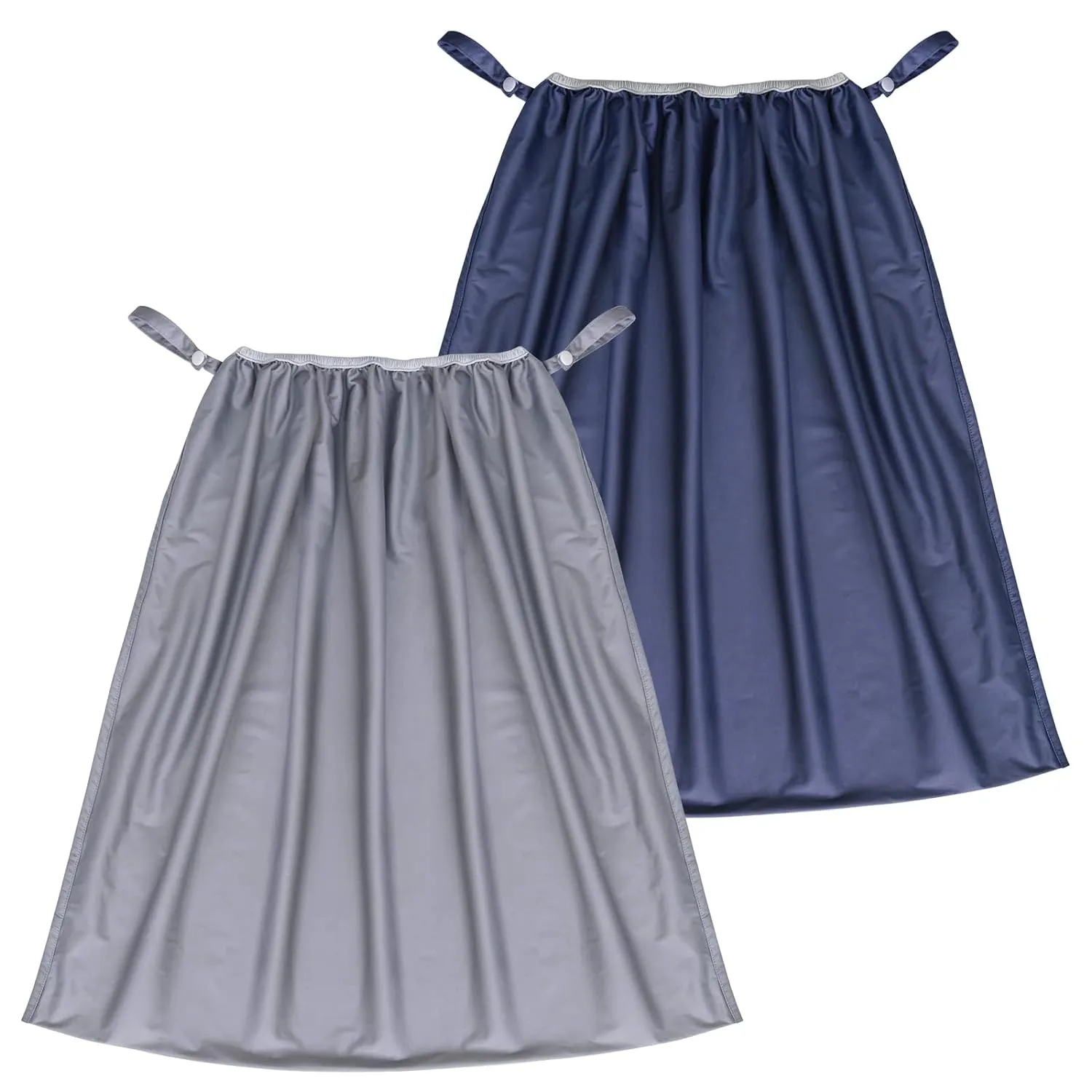Reusable Diaper Pail Liner - 2 Pack, for Ubbi Diaper Pail, Waterproof & Larger Capacity & Washable, Grey & Navy