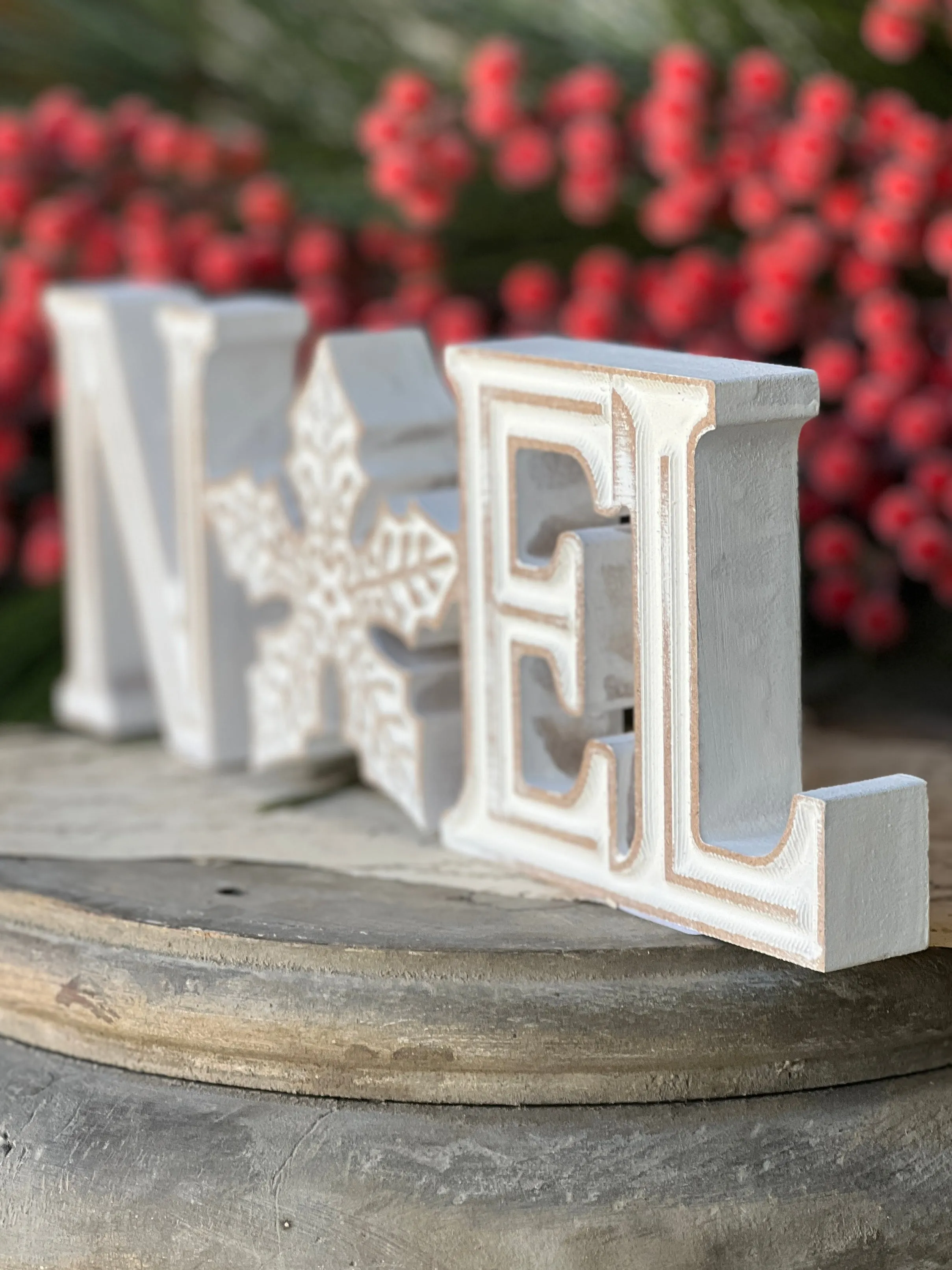 Snowfall Noel Sign | 10"