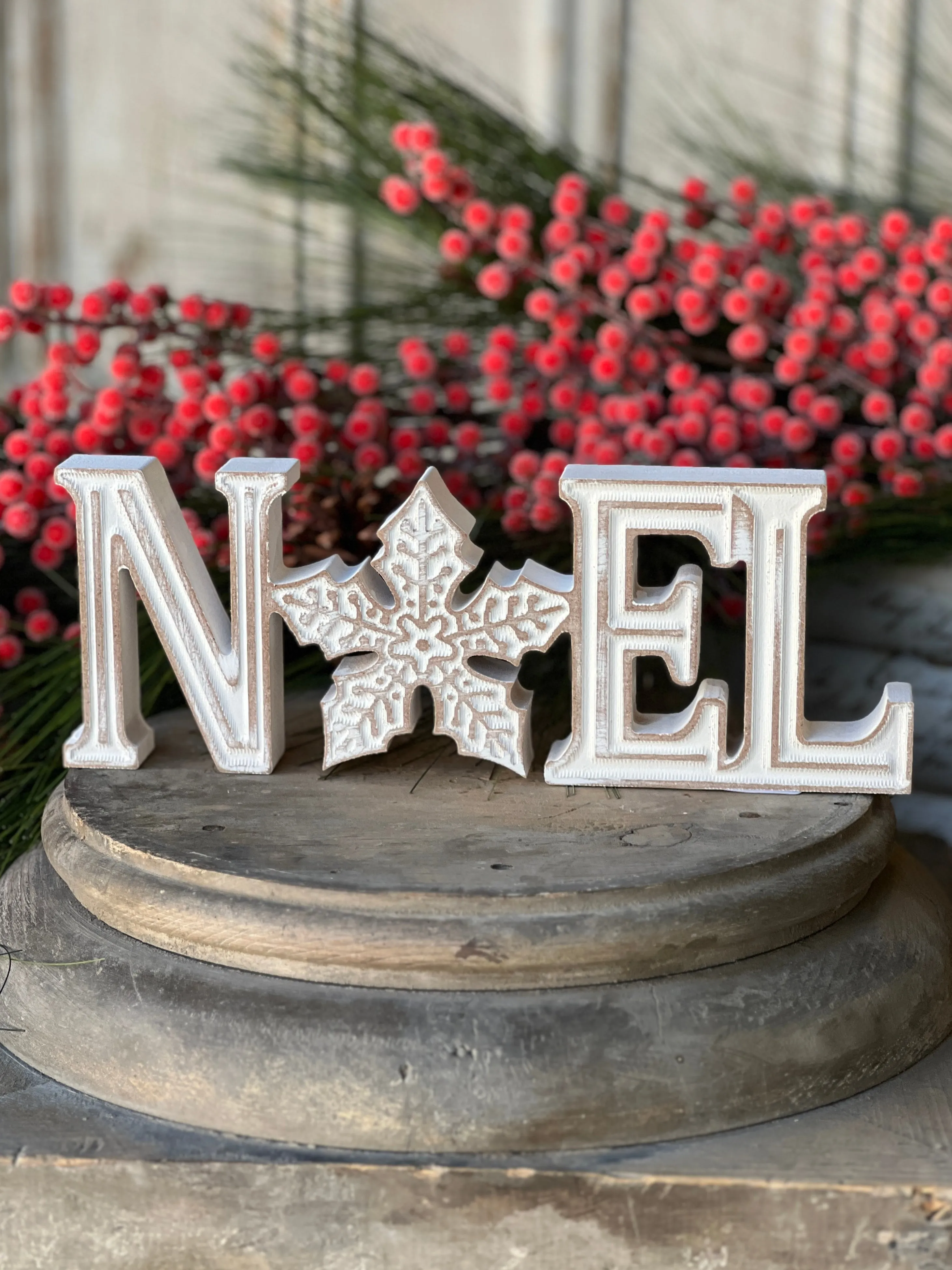 Snowfall Noel Sign | 10"