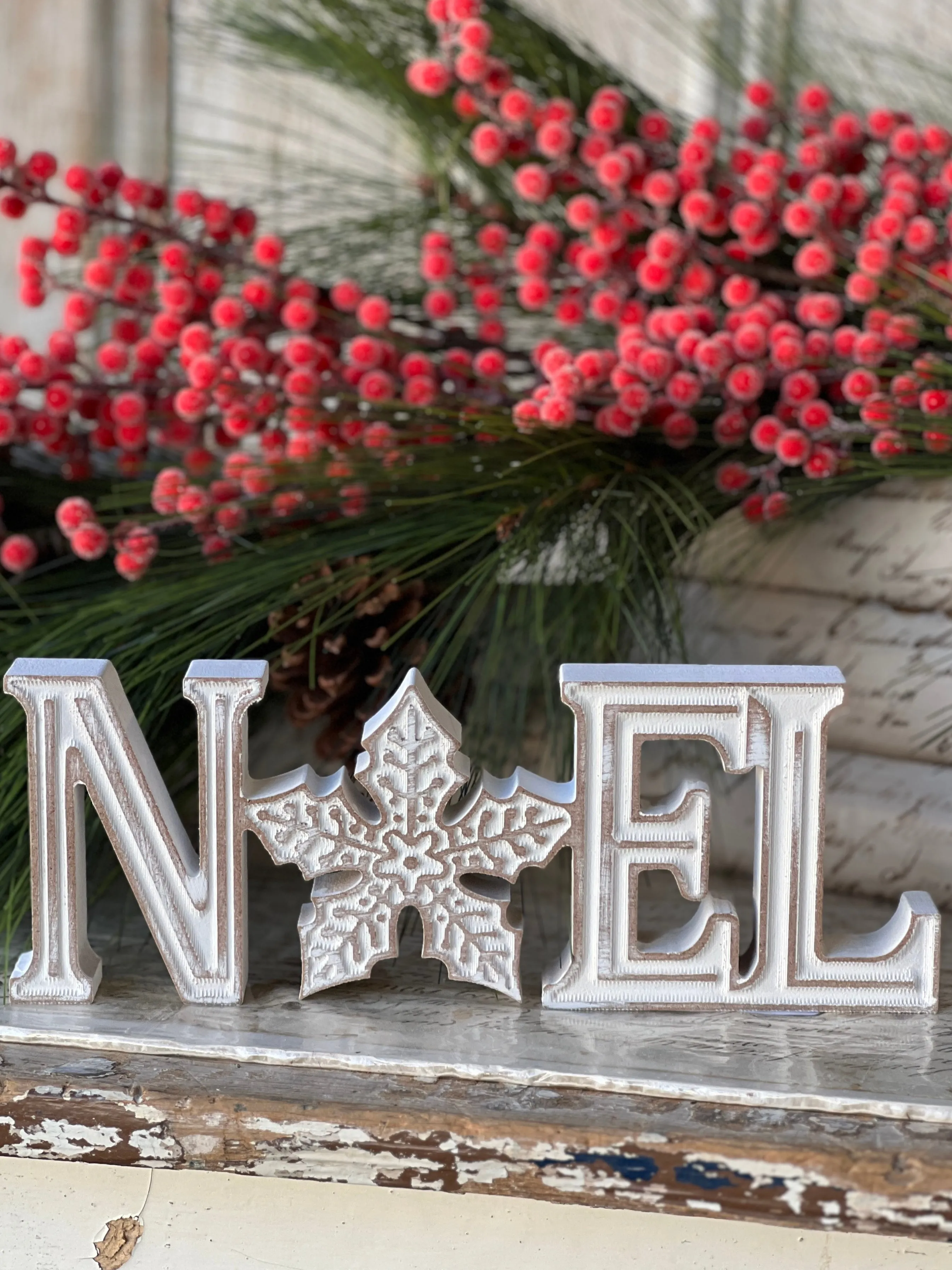 Snowfall Noel Sign | 10"