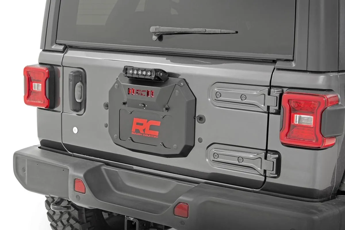 Spare Tire Carrier Delete - 8 Inch Chrome LED - Jeep Wrangler JL (18-23)