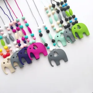 The Ruby Teething Necklace or Baby Carrier Accessory | 8 color options | 2 lengths