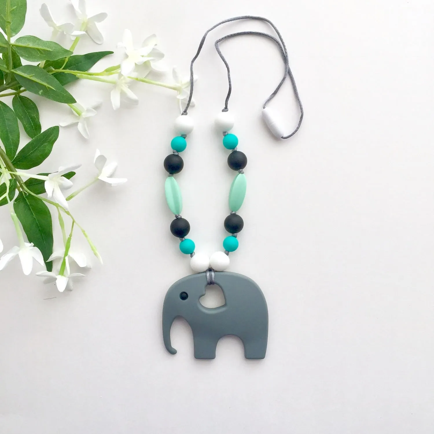 The Ruby Teething Necklace or Baby Carrier Accessory | 8 color options | 2 lengths