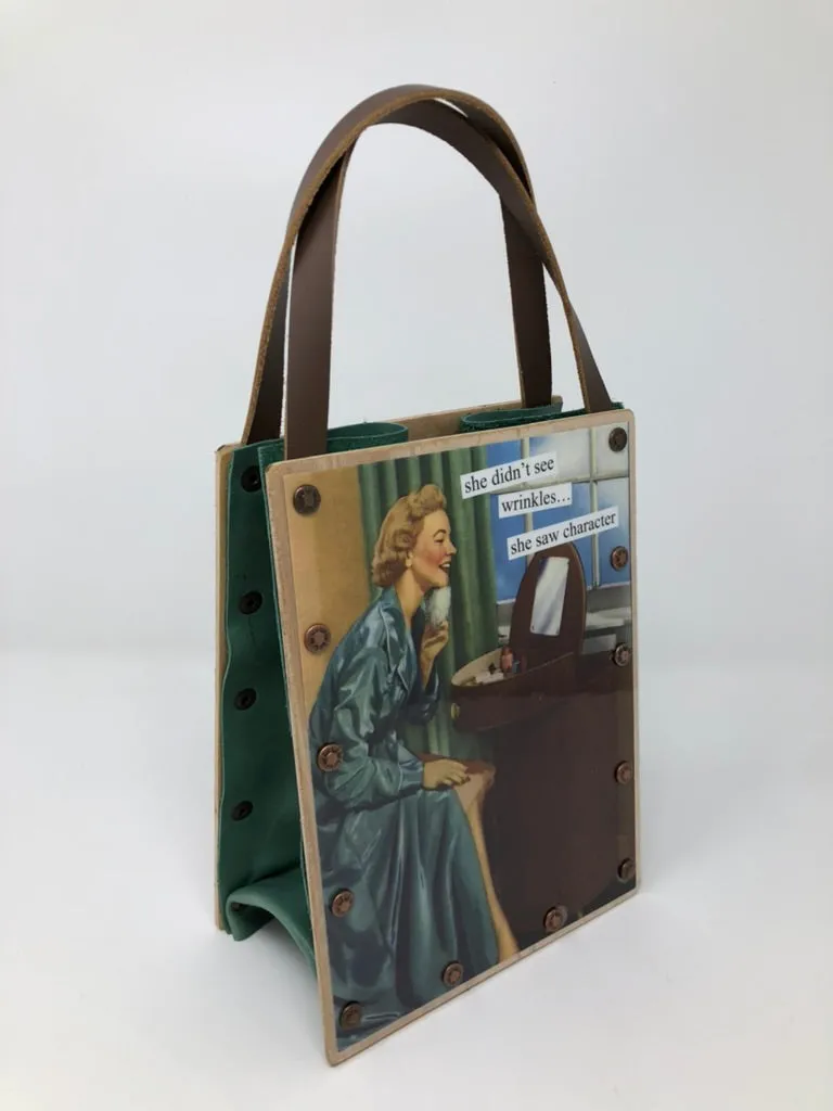 Vintage Modern Woman Handbag-High Maintenance/Wrinkles